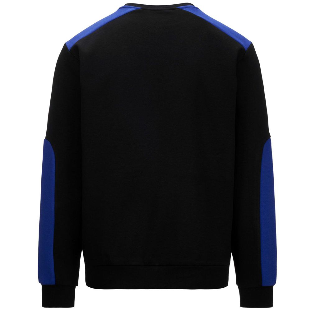 Men Kappa Logo Elusto Sweater Black | 802574-PGC