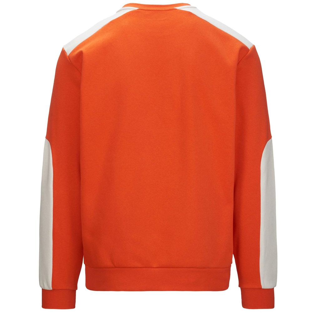 Men Kappa Logo Elusto Sweater Orange | 854617-DYR