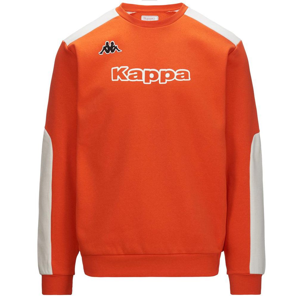 Men Kappa Logo Elusto Sweater Orange | 854617-DYR