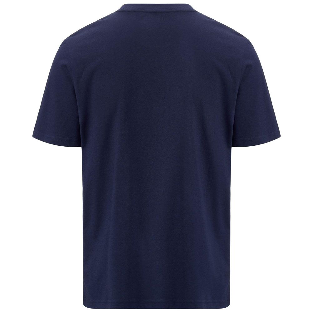 Men Kappa Logo Enea T-Shirt Navy | 627314-WPN