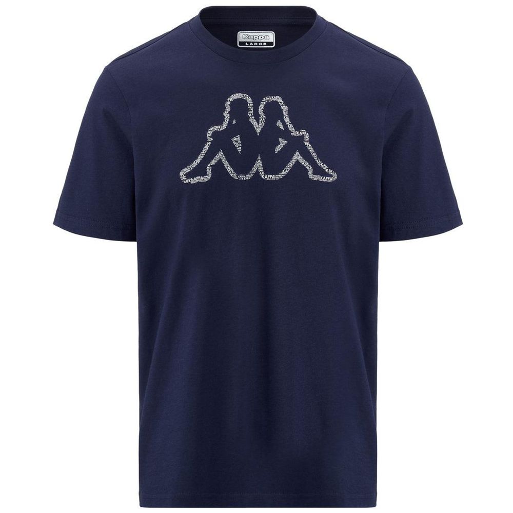 Men Kappa Logo Enea T-Shirt Navy | 627314-WPN