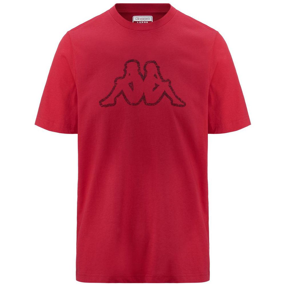 Men Kappa Logo Enea T-Shirt Red | 209861-ZBH