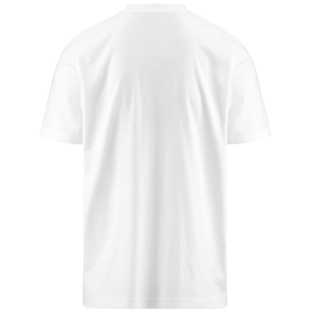 Men Kappa Logo Eremo T-Shirt White | 972435-WRN