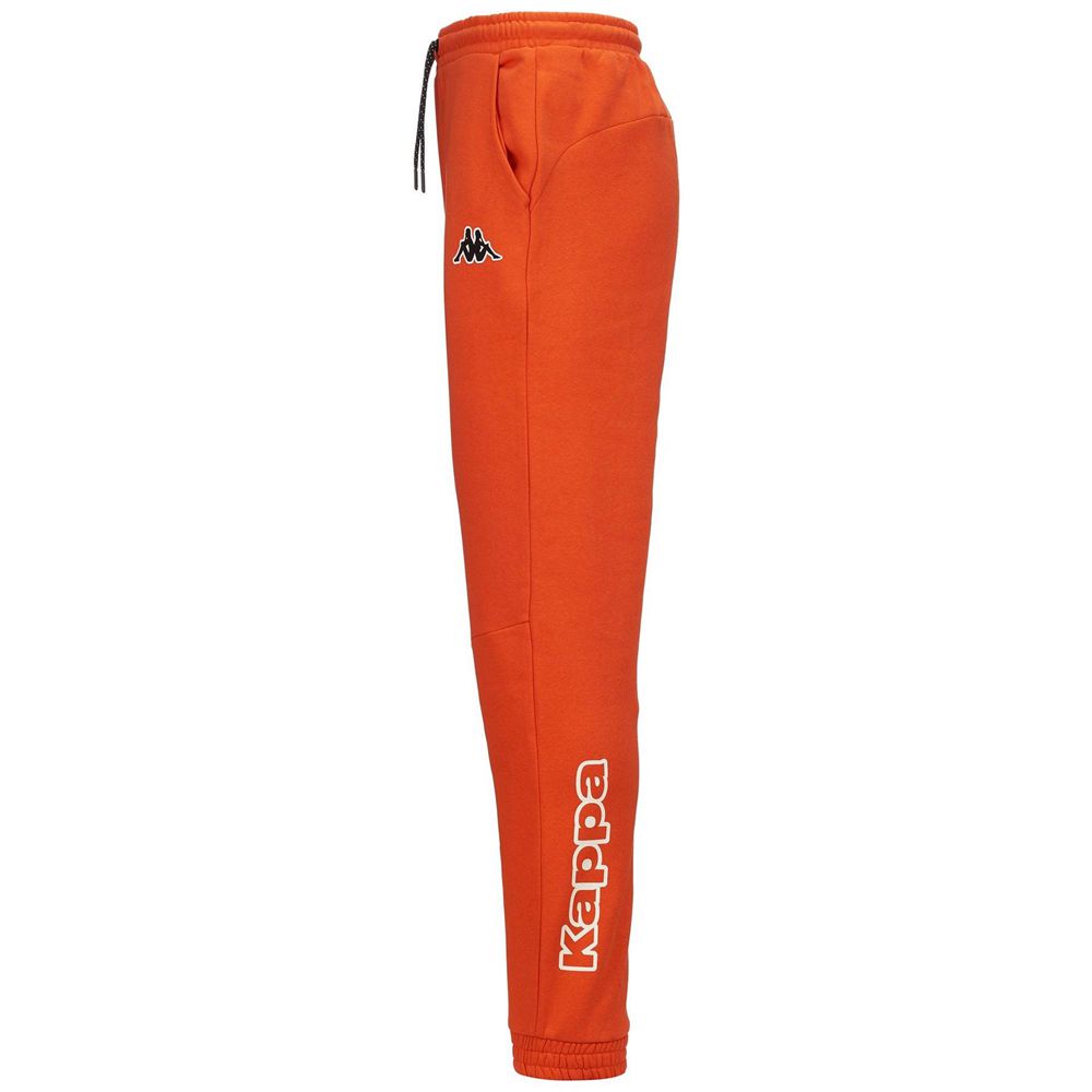 Men Kappa Logo Ester Pants Orange | 413268-IYB