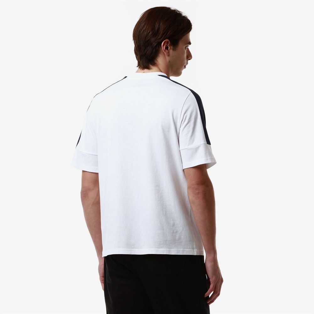 Men Kappa Logo Fagiom T-Shirt White | 308195-PTU