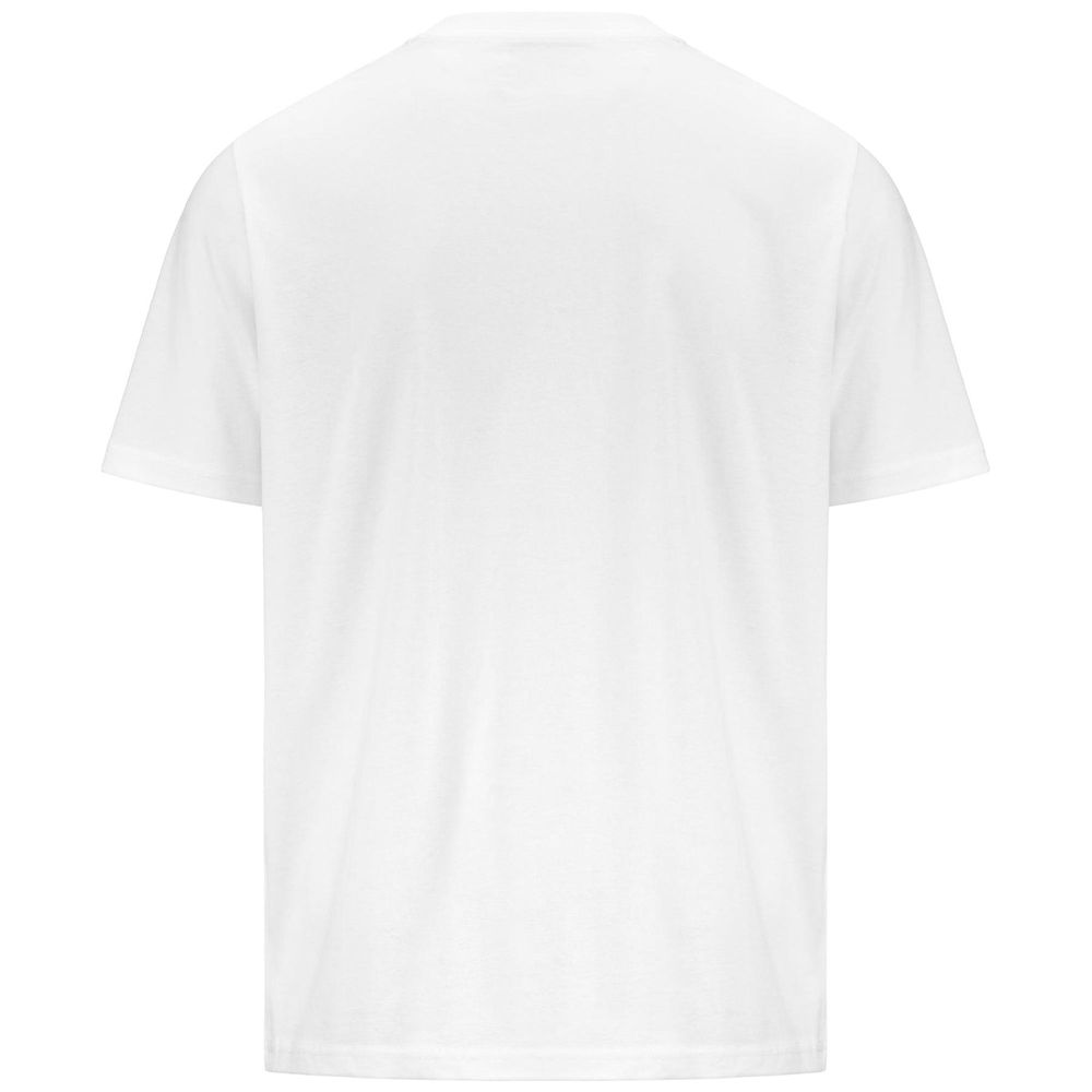 Men Kappa Logo Feddu T-Shirt White | 430795-VPO