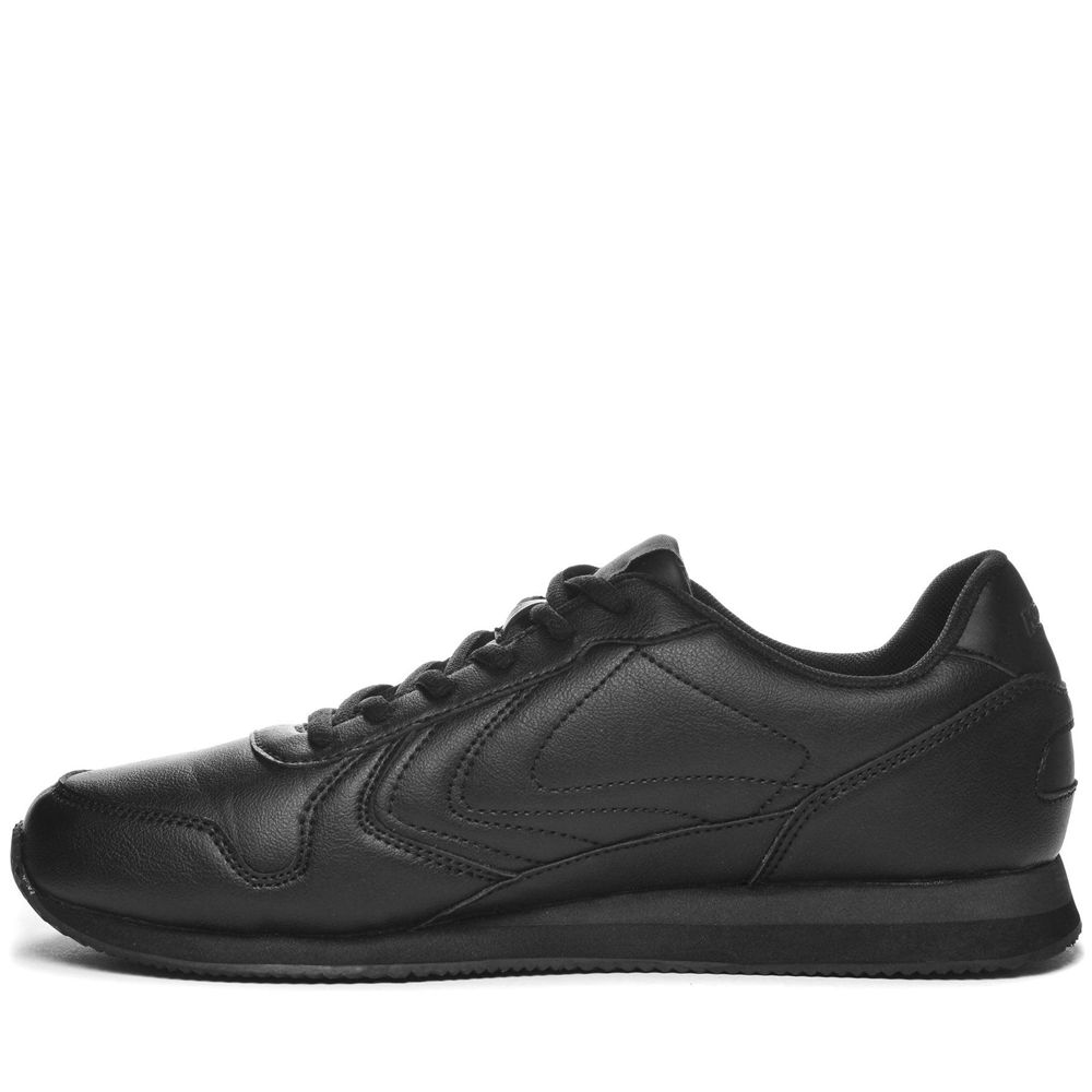 Men Kappa Logo Feeve Sneakers Black | 845039-KAJ