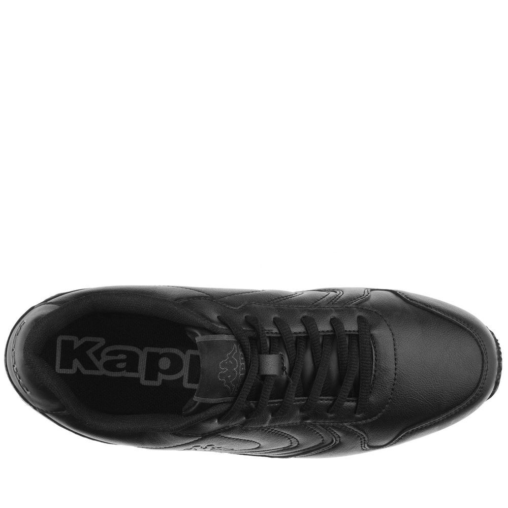 Men Kappa Logo Feeve Sneakers Black | 845039-KAJ