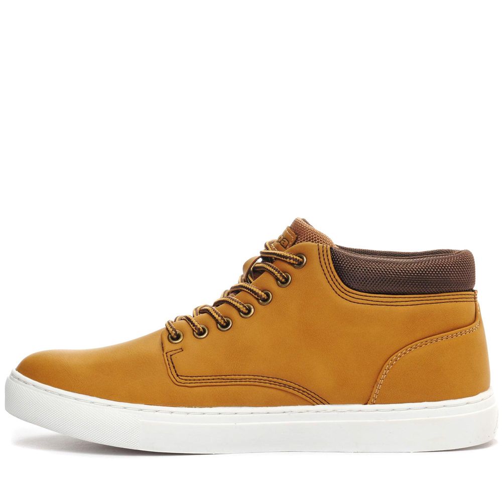 Men Kappa Logo Fesant 2 Boots Yellow | 580146-JDI