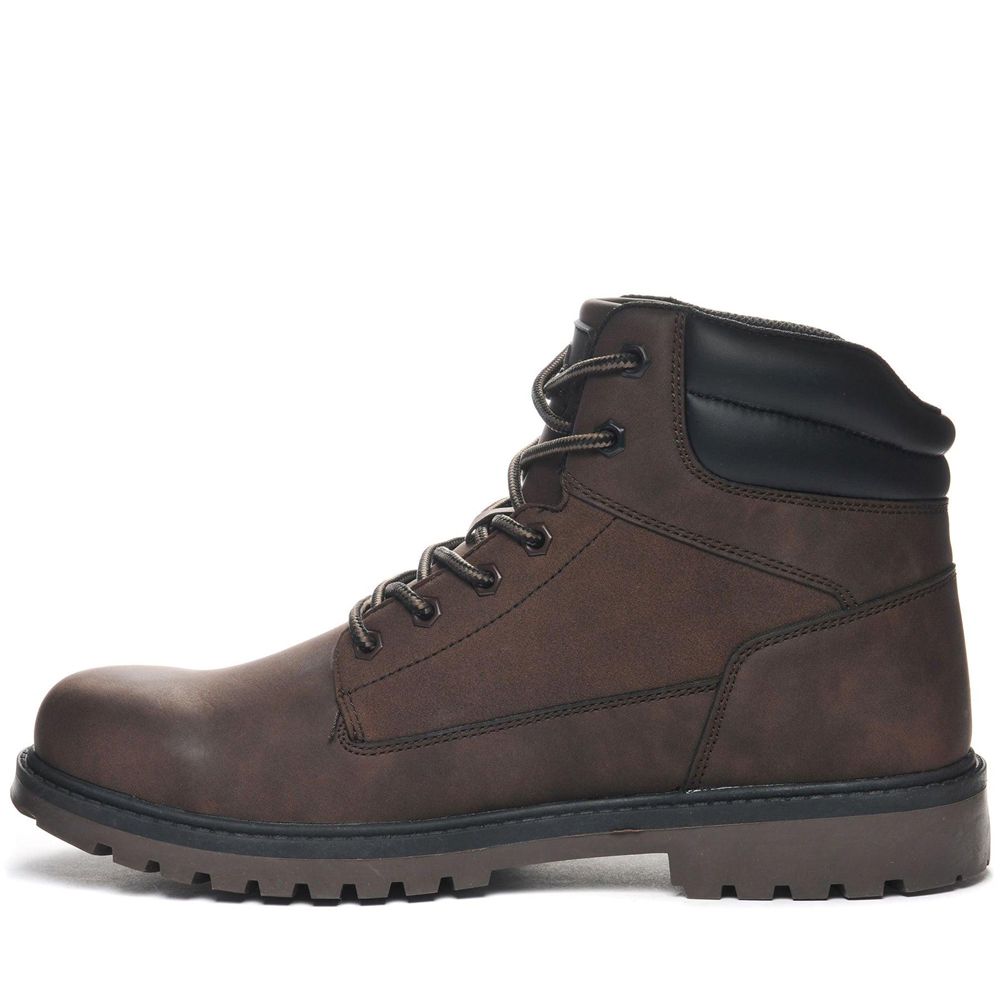 Men Kappa Logo Fillmore Md Boots Brown | 420576-VAG