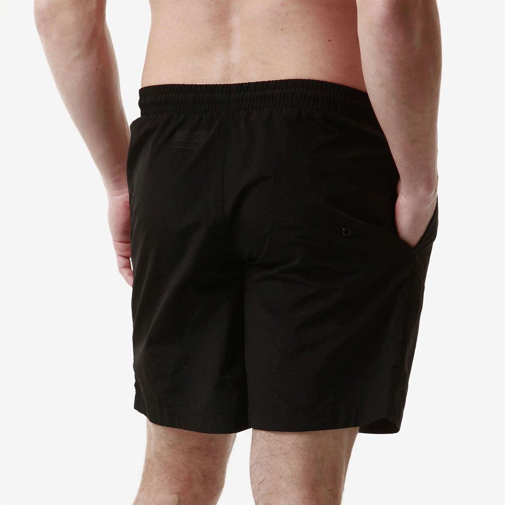 Men Kappa Logo Fokiko Swimwear Black | 106358-QAB