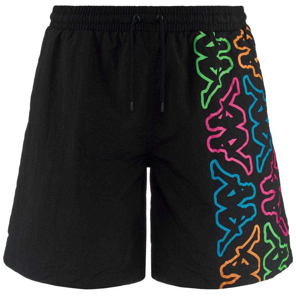 Men Kappa Logo Fokiko Swimwear Black | 106358-QAB