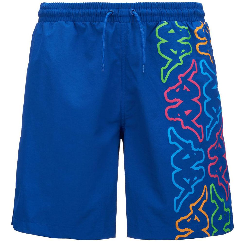 Men Kappa Logo Fokiko Swimwear Blue | 976431-RZO