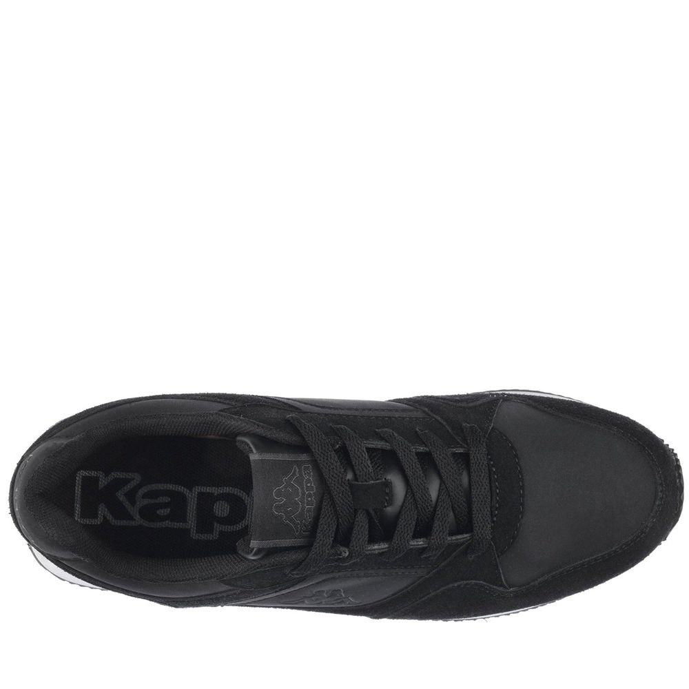 Men Kappa Logo Foles Sneakers Black | 389271-EGW