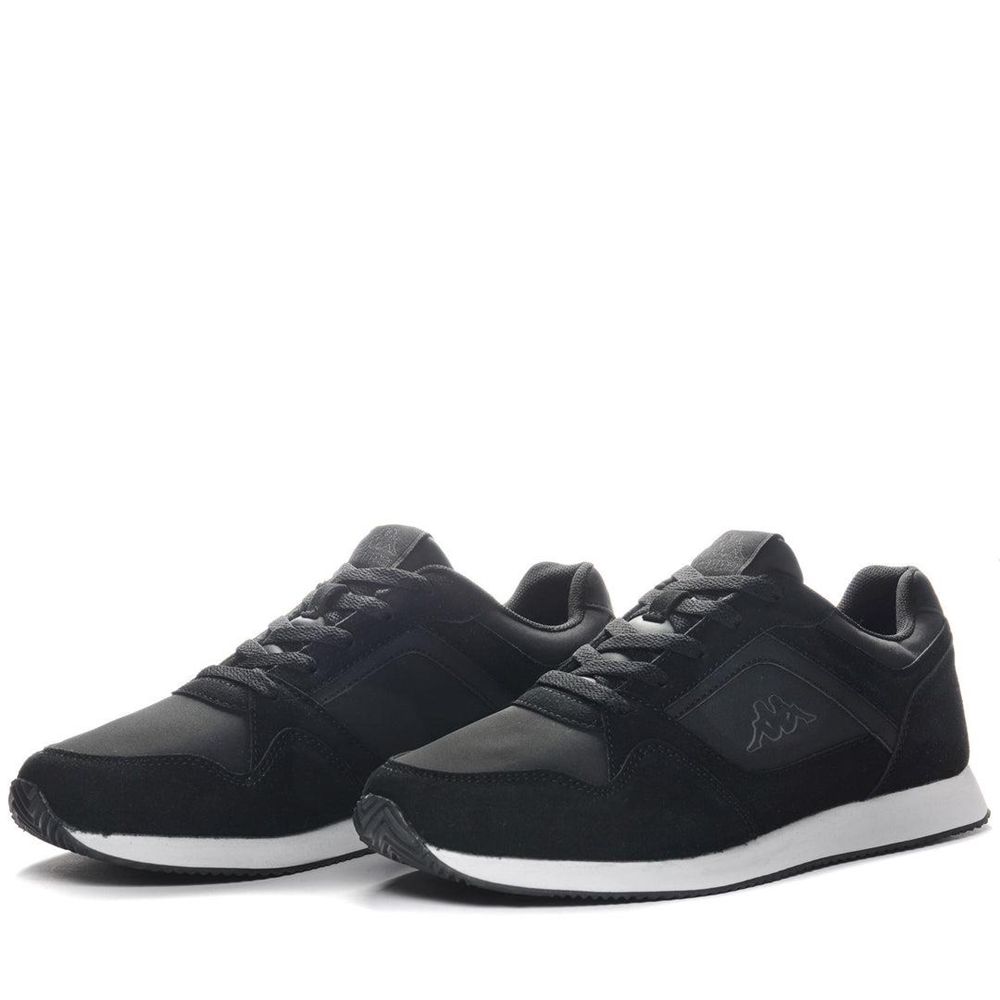 Men Kappa Logo Foles Sneakers Black | 389271-EGW