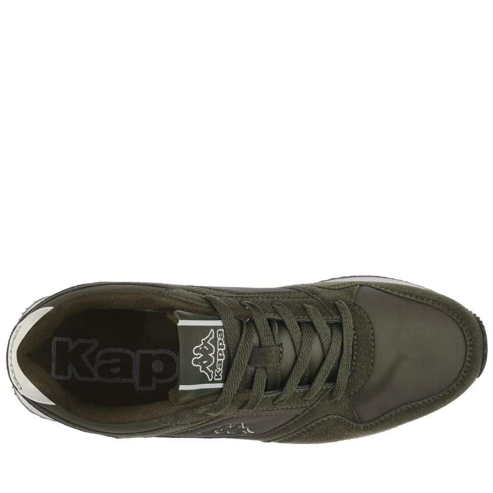 Men Kappa Logo Foles Sneakers Green | 638205-FAY