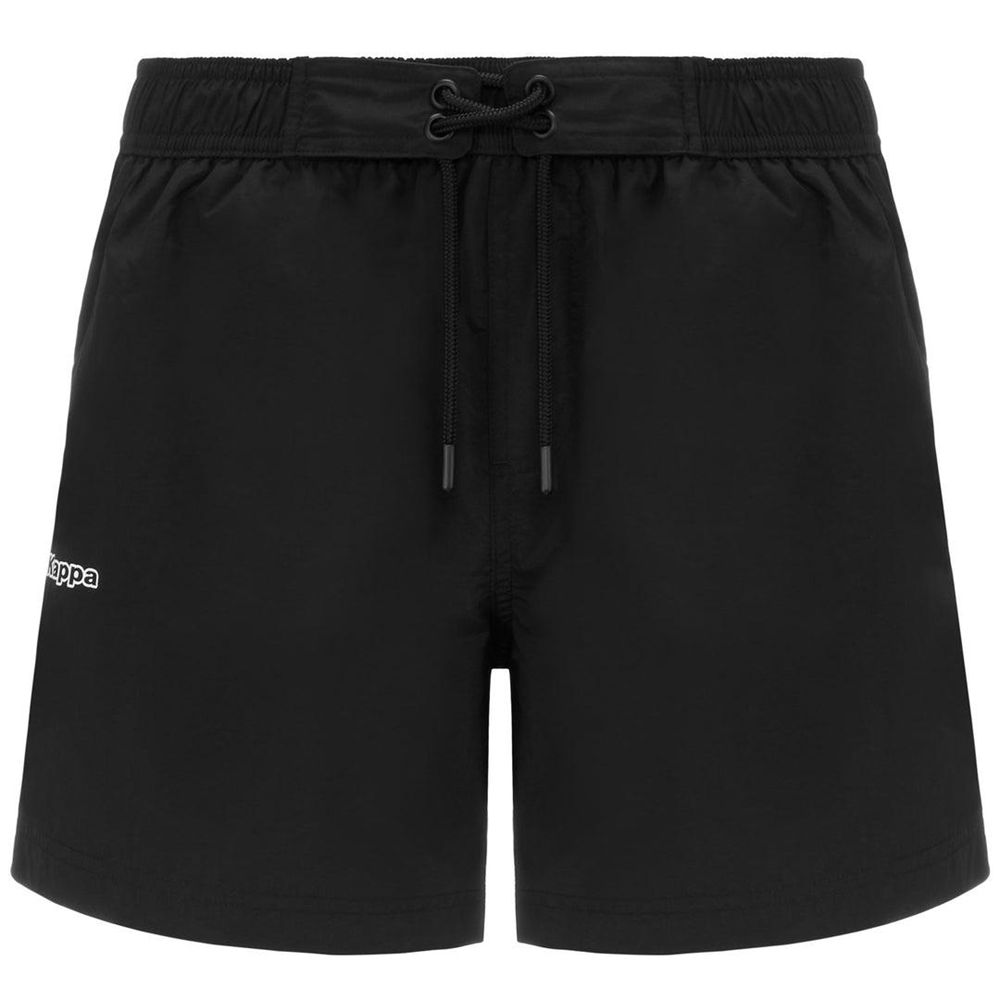 Men Kappa Logo Forrio Swimwear Black | 213897-CNQ