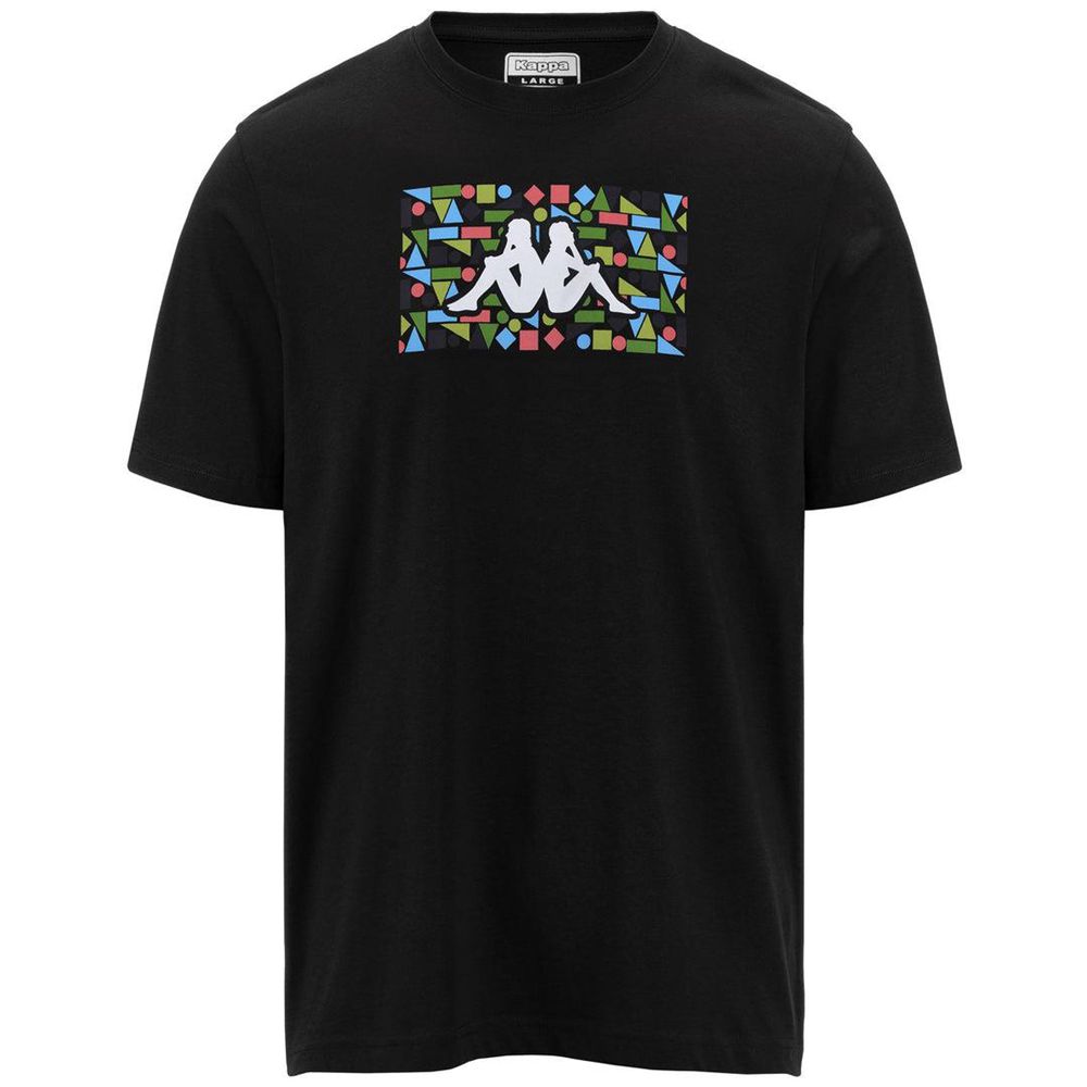 Men Kappa Logo Frezami T-Shirt Black | 047691-FYT