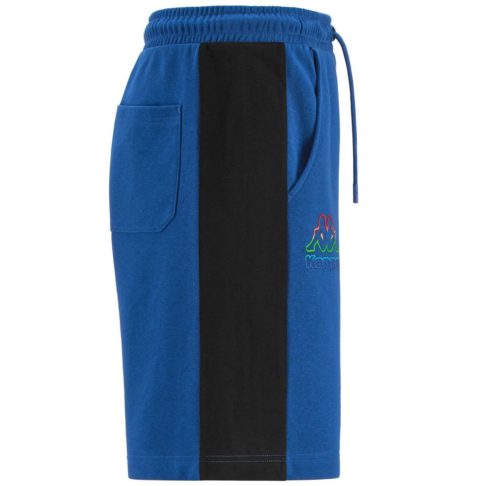 Men Kappa Logo Friglo Shorts Blue | 047586-YRZ