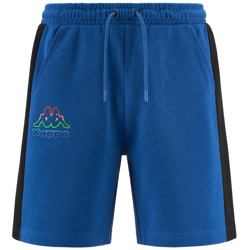 Men Kappa Logo Friglo Shorts Blue | 047586-YRZ