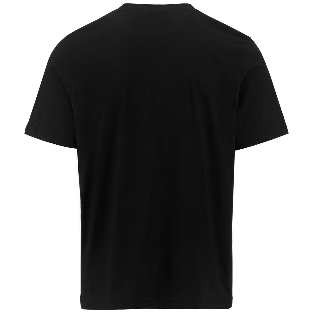 Men Kappa Logo Frillo T-Shirt Black | 618054-BNE