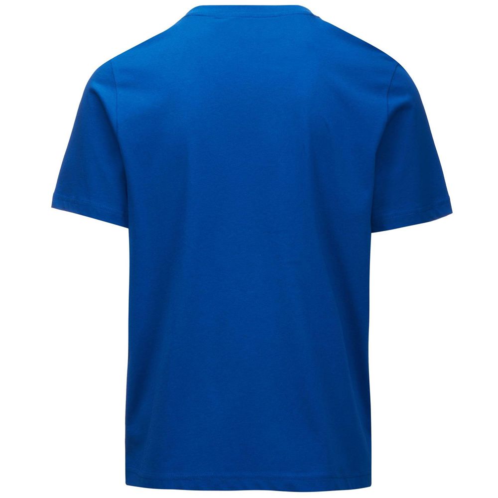 Men Kappa Logo Frillo T-Shirt Blue | 139742-BVZ