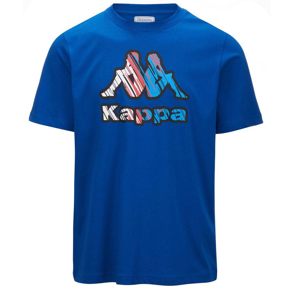 Men Kappa Logo Frillo T-Shirt Blue | 139742-BVZ