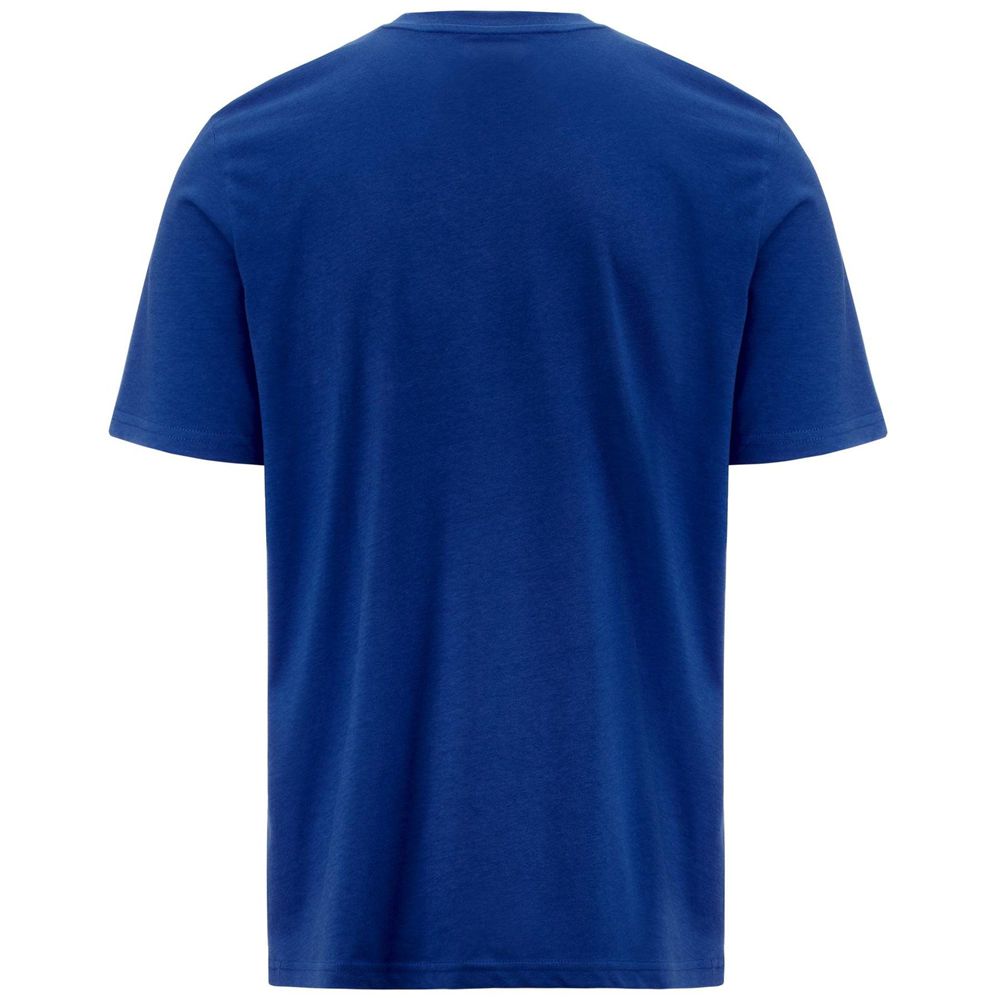 Men Kappa Logo Friodo T-Shirt Blue | 504781-DYI