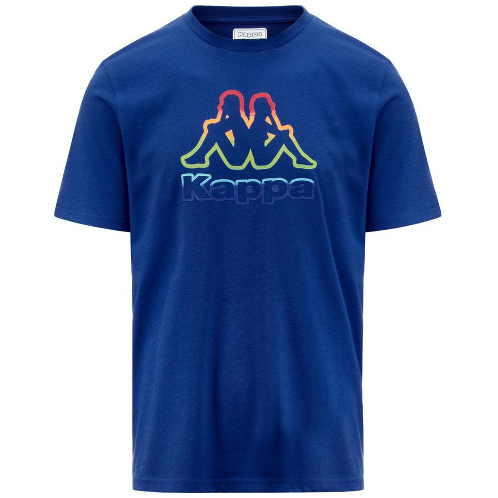 Men Kappa Logo Friodo T-Shirt Blue | 504781-DYI