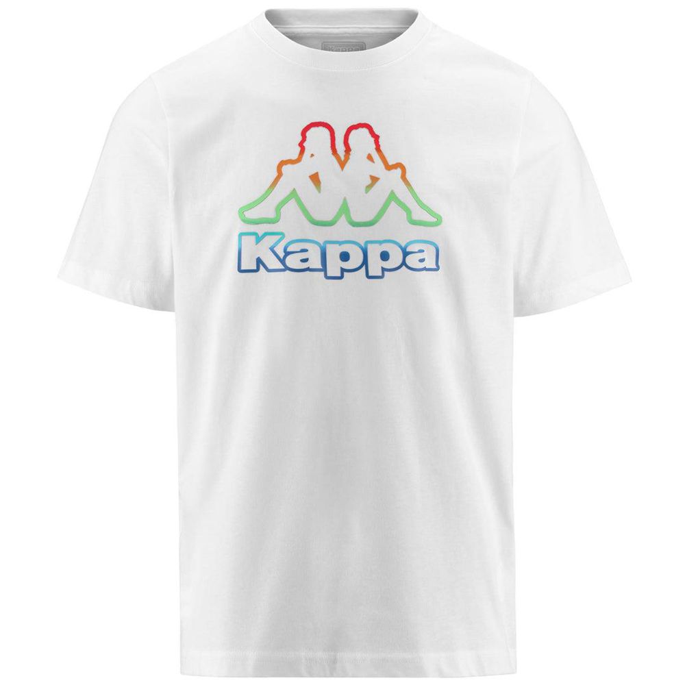 Men Kappa Logo Friodo T-Shirt White | 430167-HLK