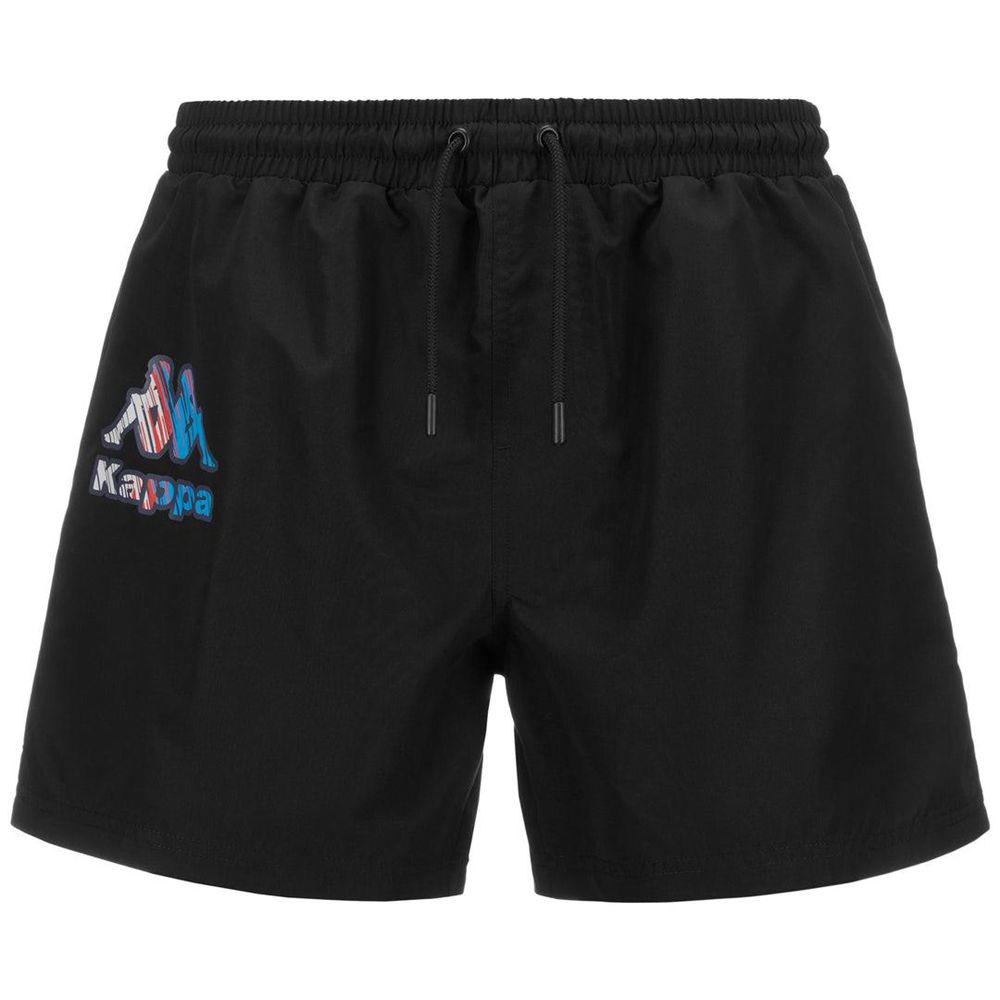 Men Kappa Logo Friogo Swimwear Black | 290871-XQY