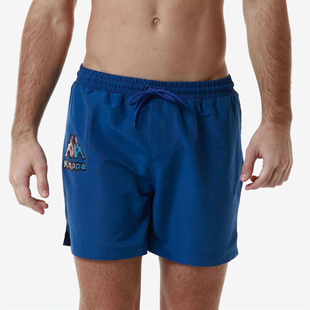 Men Kappa Logo Friogo Swimwear Blue | 923861-LHQ