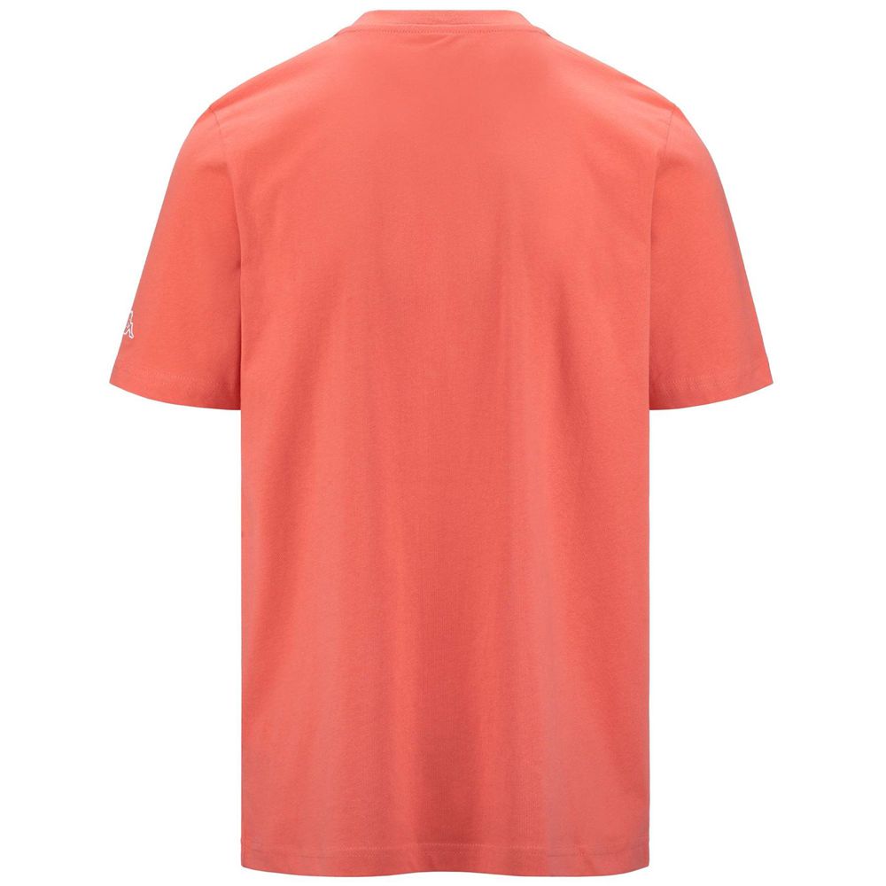 Men Kappa Logo Fromen T-Shirt Orange | 902538-UKO