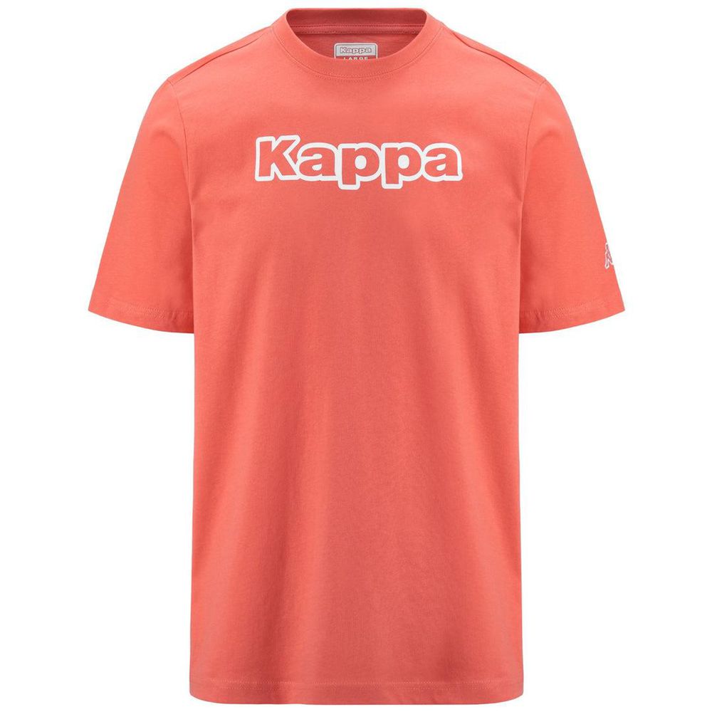 Men Kappa Logo Fromen T-Shirt Orange | 902538-UKO