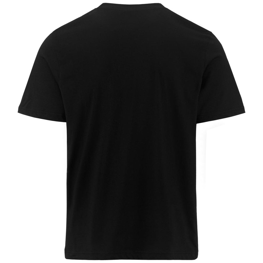 Men Kappa Logo Fuiamo T-Shirt Black | 481625-LHU