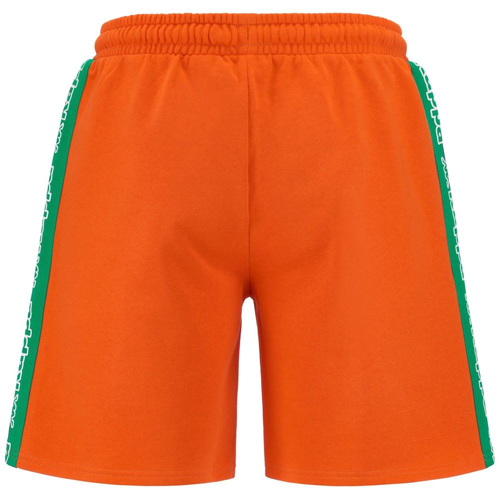 Men Kappa Logo Fulto Shorts Orange | 385794-DUW