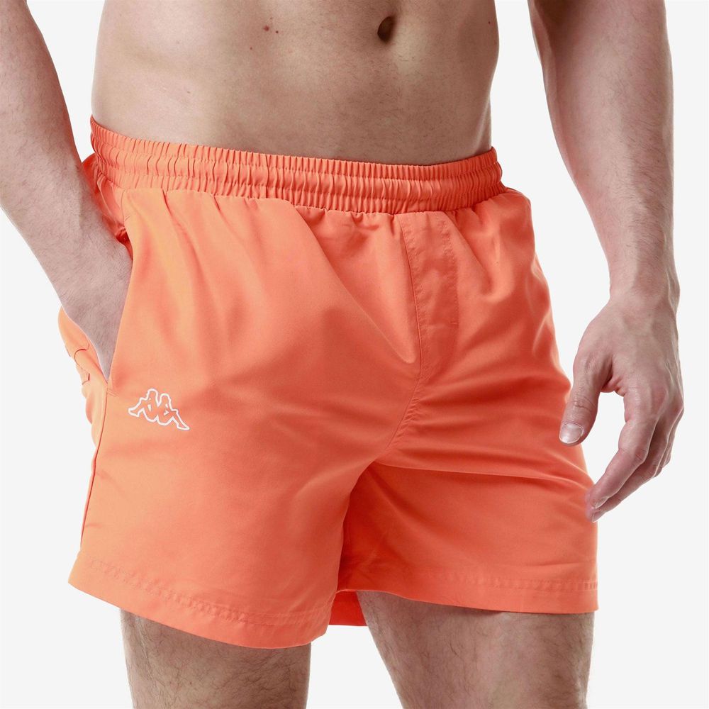 Men Kappa Logo Fultomi Swimwear Orange | 805731-LZT