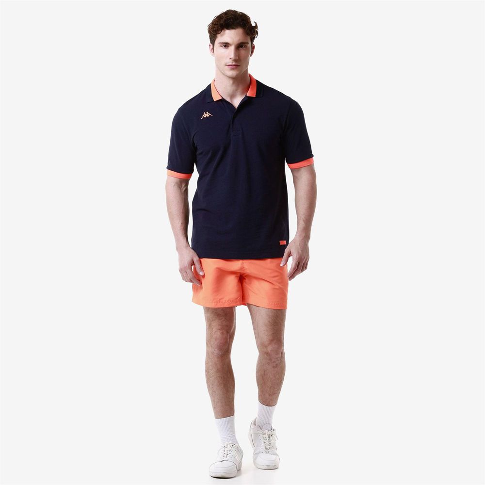 Men Kappa Logo Fultomi Swimwear Orange | 805731-LZT