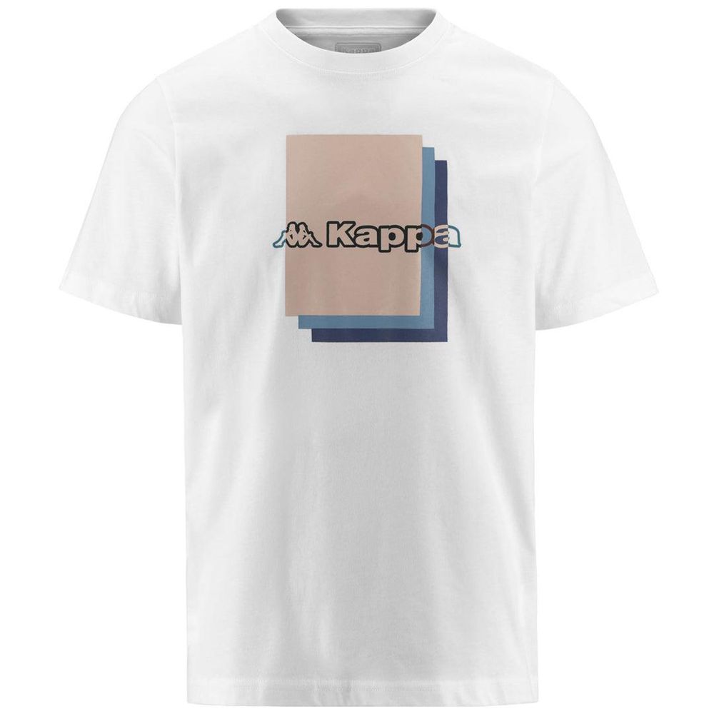 Men Kappa Logo Fuoviom T-Shirt White | 960587-FQI