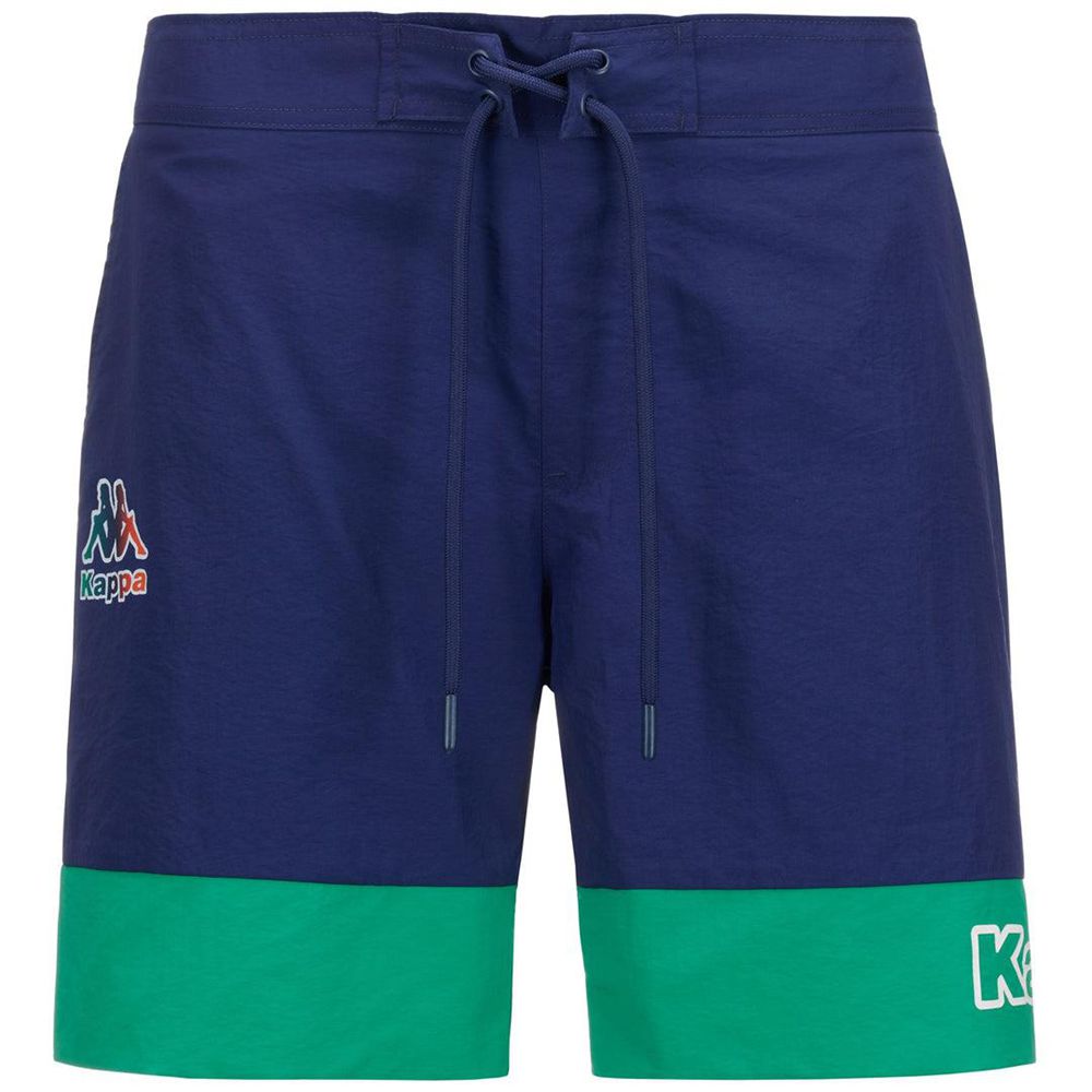 Men Kappa Logo Fuxom Swimwear Blue | 736024-FPV