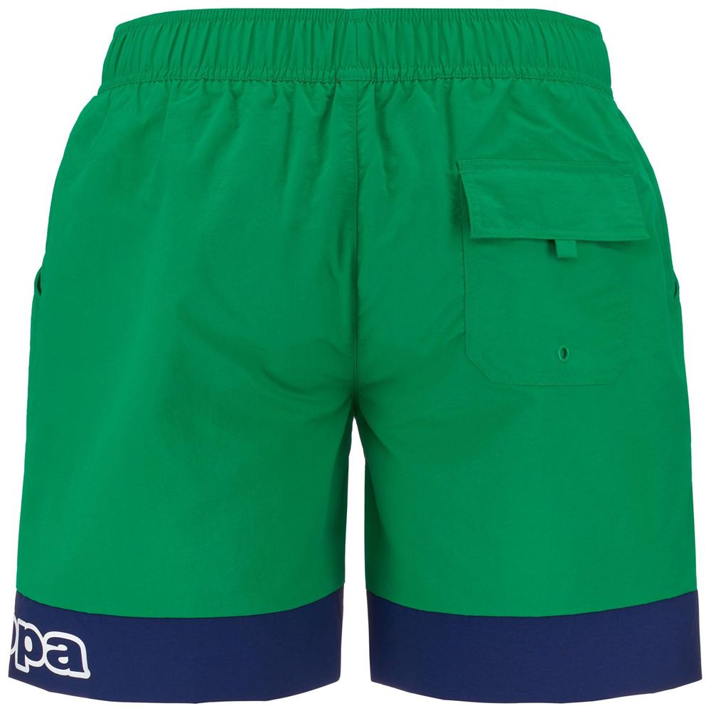 Men Kappa Logo Fuxom Swimwear Green | 798465-NIY