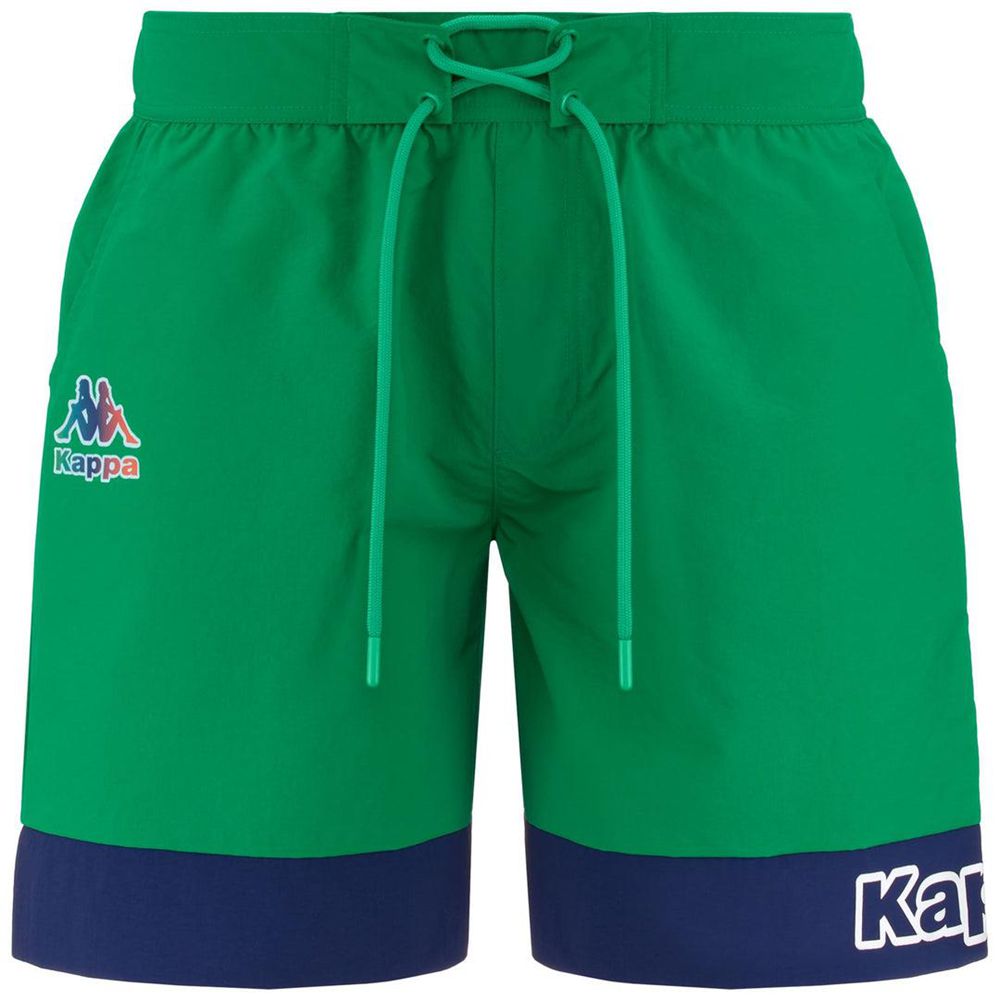 Men Kappa Logo Fuxom Swimwear Green | 798465-NIY