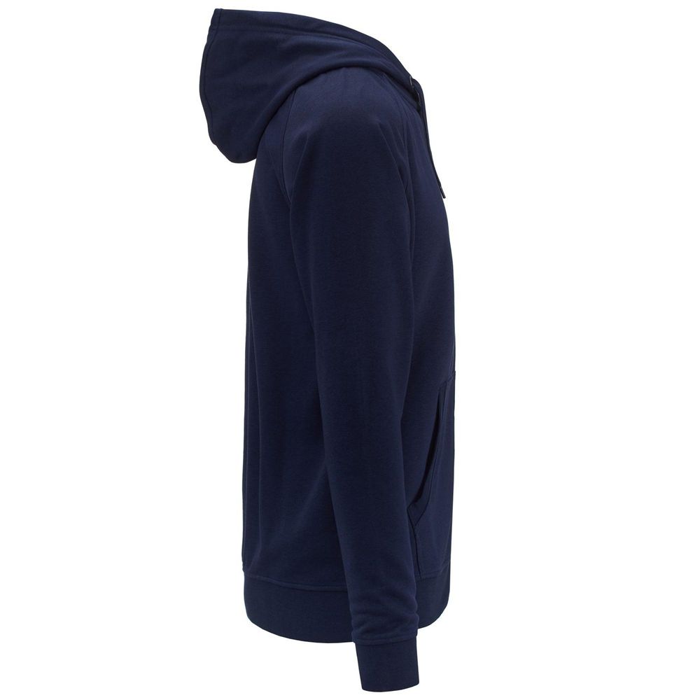 Men Kappa Logo Jackus Slim Hoodie Navy | 903517-SZC