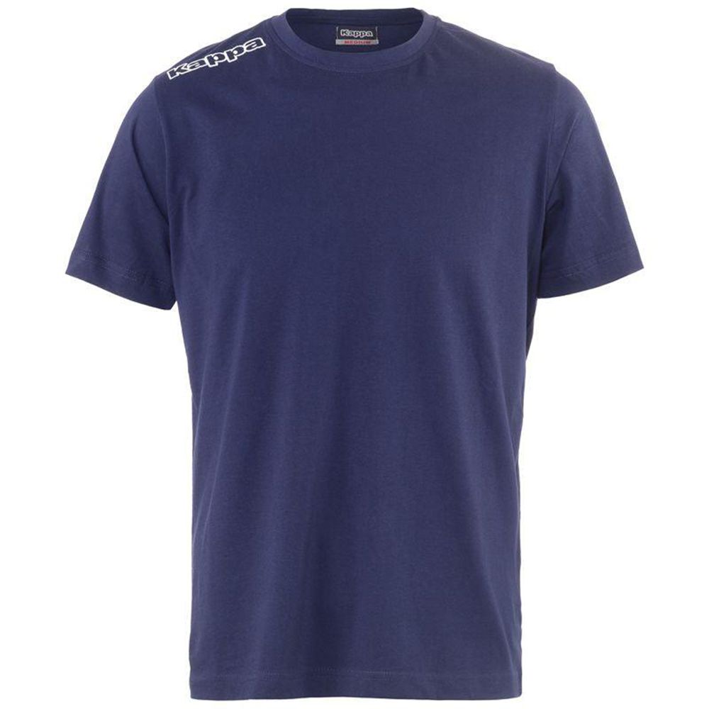 Men Kappa Logo Kafers T-Shirt Navy | 534961-TAM