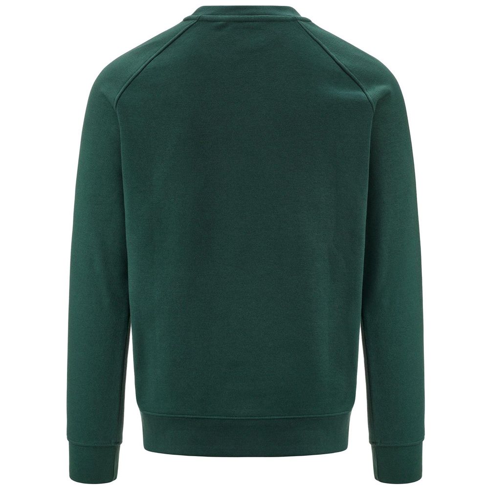 Men Kappa Logo Korpo Caimali Sweater Green | 093268-ZVA