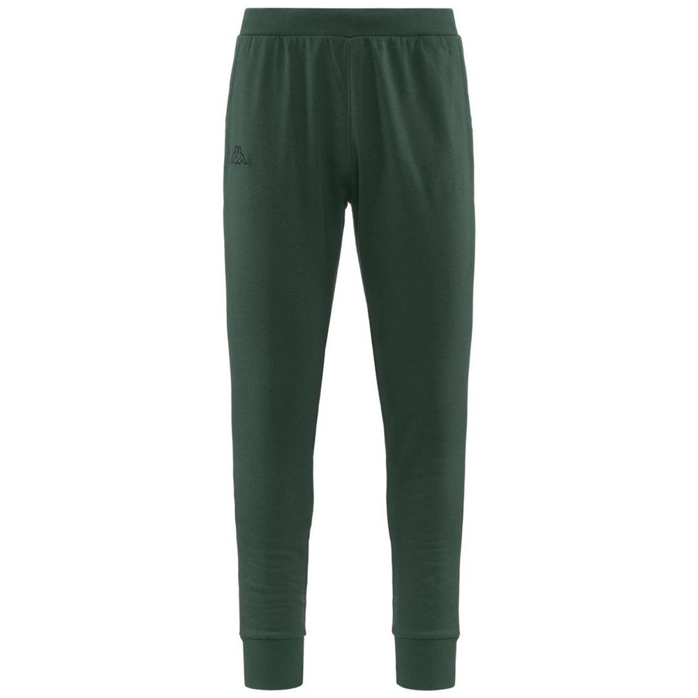 Men Kappa Logo Korpo Zant Pants Green | 071435-LGY