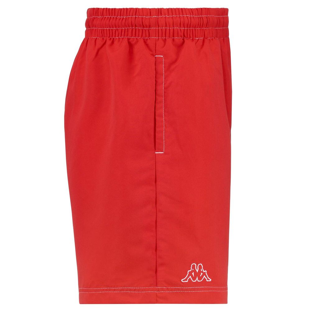 Men Kappa Logo Korpo Zolg Swimwear Red | 132564-LPE