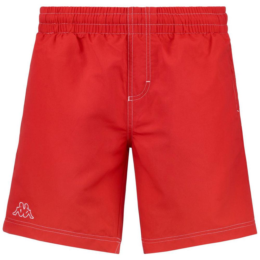 Men Kappa Logo Korpo Zolg Swimwear Red | 132564-LPE