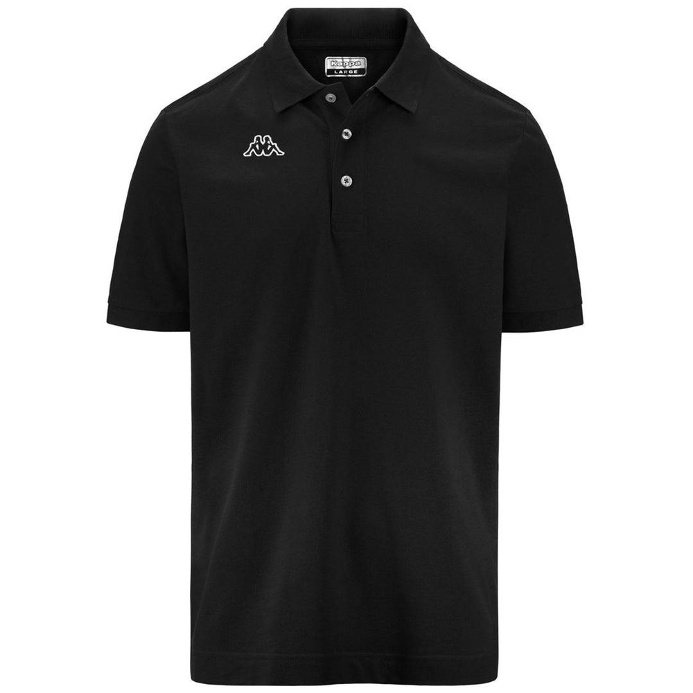 Men Kappa Logo Life Mss Polo Shirt Black | 509634-IOM