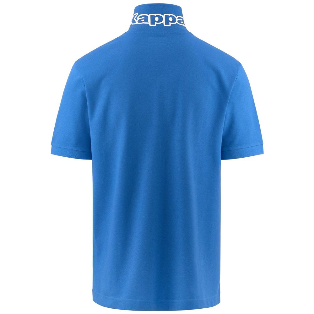 Men Kappa Logo Life Mss Polo Shirt Blue | 631945-XSW